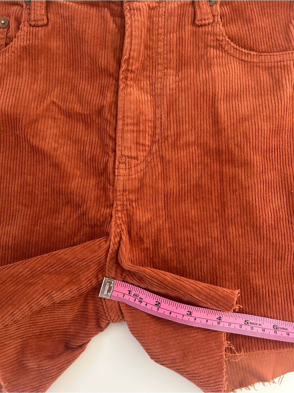GAP Rust Corduroy Women's Shorts 6/28 NWOT - Picture 6 of 7